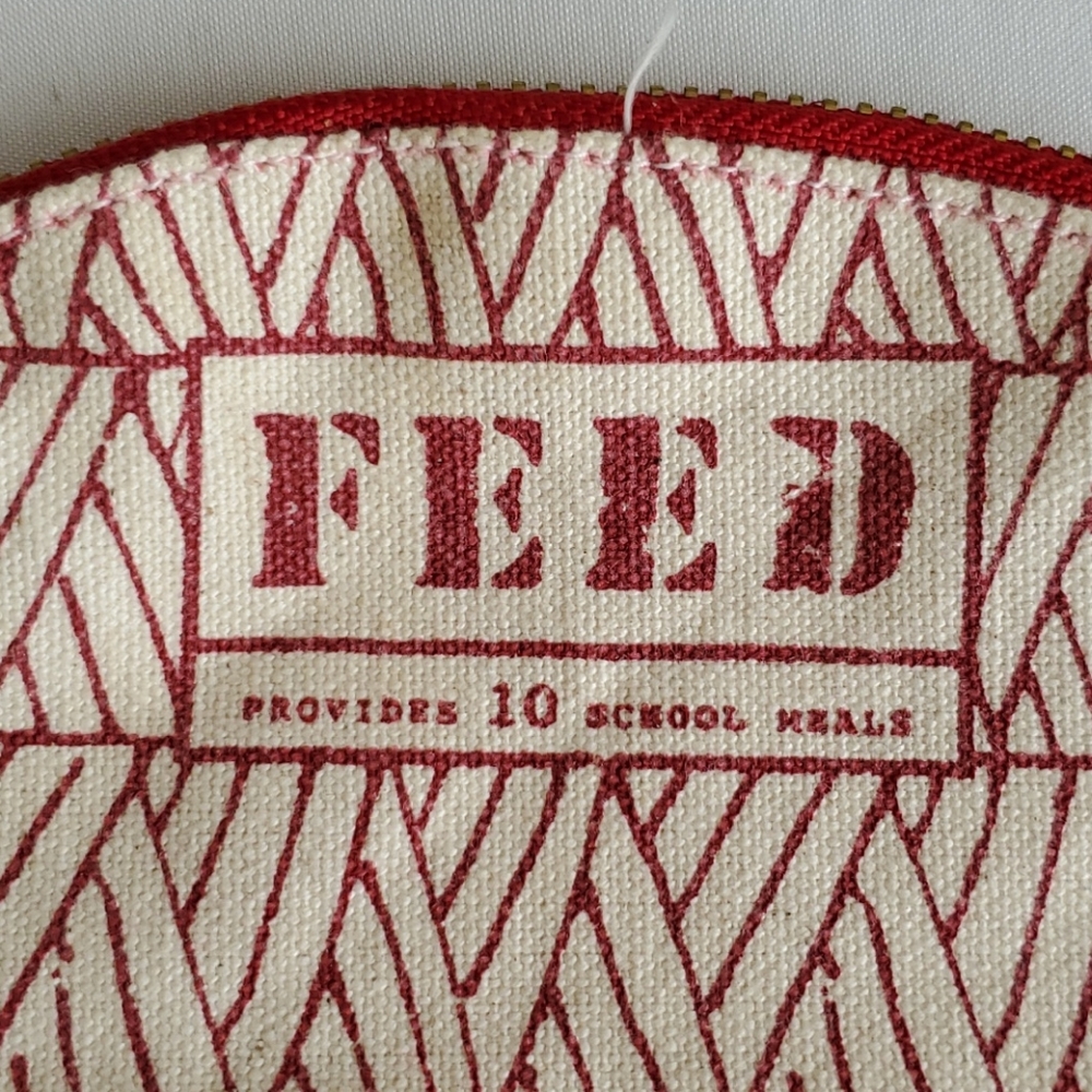 FEED Red Coin Zippered Purse - Picture 2 of 5